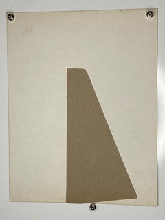 A piece of paper with a Falls City Beer Stand Easel Back Schweizer 1-26 Ad. This unique piece features the triangular shape, making it stand out from the ordinary.