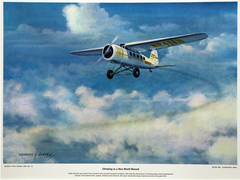 Aviation prints capturing America's Women With Wings in 12 lithographs by Charles H. Hubbell, showcasing their daring feats as feminine daredevils of the not too distant past.